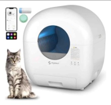 Self Cleaning Litter Box,76L Automatic Cat Litter Box Self Cleaning with APP Control