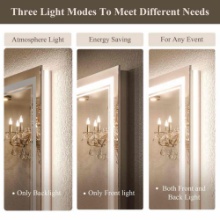 Chrisna Front and Backlit LED Bathroom Vanity Mirror 24 x 36