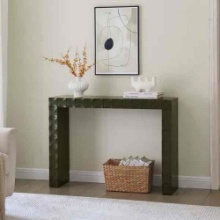 InRoom Designs Modern Geometric Wood Console Table