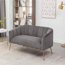 Mariantonietta 51'' Velvet Loveseat