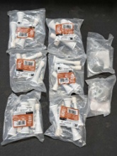Lot of Reliabilt 6 Spring Door Stop and 2 Adjustable Floor Door Stops