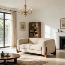 Boucle Loveseat(Almond)