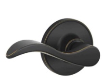 Seville Passage Door Lever Set with Round Rose from the J-Series