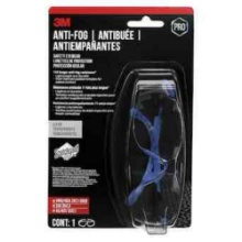3M Scotchgard Plastic Anti-Fog Safety Glasse(set of 3)