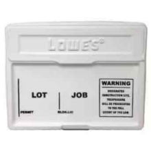 Lowe's 25 x 20 White Plastic Jobsite Box