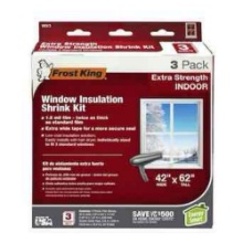 Frost King 42 x 62 x 1.5 mils Clear Polyethylene Window Weatherstrip