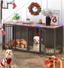 Large Dog Crate Furniture for 2 Dogs