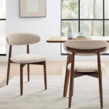Solon Upholstered Solid Wood Side Dining Chair (Set of 2)