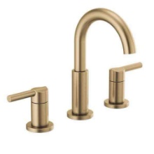 Two Handle Widespread Bathroom Faucet in Champagne Bronze