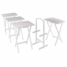 Winsome Alex 5-Piece Snack Table Set, White Finish