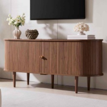 55 Dulane TV Stand with Tambour Doors