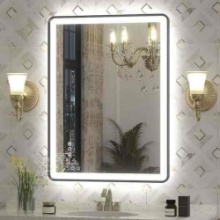 24 W x 32 in. H Rectangular Framed UL Certified Front and Back LED Anti-Fog Tempered Glass Wall