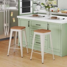 Metal counter and bars stool