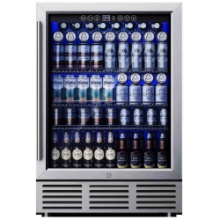 Simzlife 23.5'' W 180 Cans 5 Cubic Feet Beverage Refrigerator