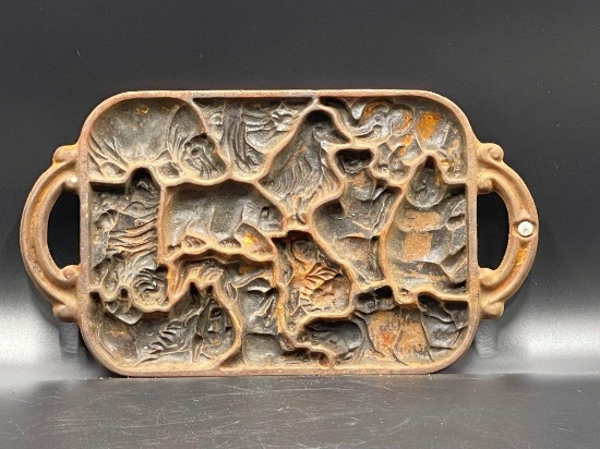 Classic Gourmet 1984 Animal Puzzle Cast Iron Mold John Wright