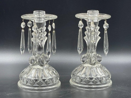 glass candle holders