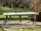 Patio Table and Vintage Umbrella Plant Hanger