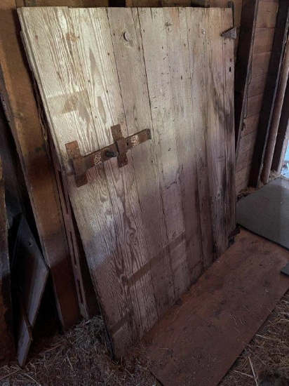 Antique Large Barn Door with Hardware