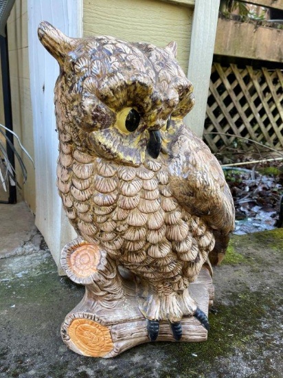 Large Vintage Owl Yard Art