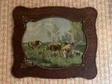 Antique Pastoral Cow Print