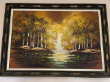 Mid Century Landscape Painting  Candace