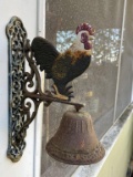 Vintage Iron Rooster Bell
