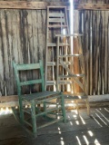Lot of Ladders + Rocking Chair