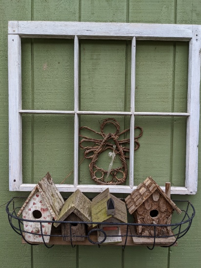 Birdhouse Window Box Angel Lot