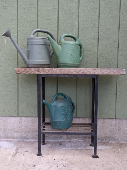Watering Can & Patio Table Lot
