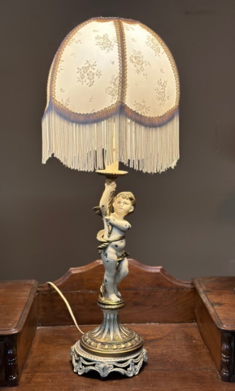 Vintage cherub, Lamp