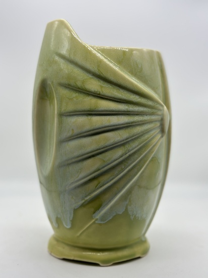 Vintage MCM California Pottery Spring Green Drip Glaze