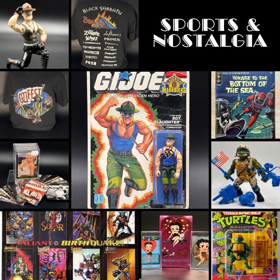 Sports and Nostalgia Collectibles Auction