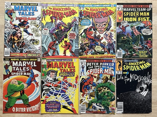 (8) Vintage Marvel Comic Groups Spider-Man Comics