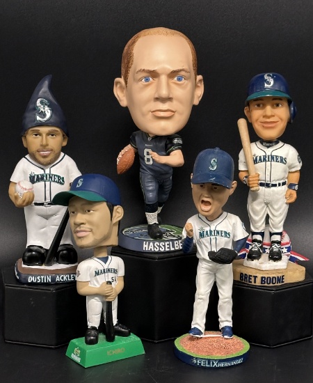 Seattle Based Bobbleheads - Mariners and Seahawks