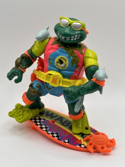 1990 TMNT/Teenage Mutant Ninja Turtles Mike the Sewer Surfer Action Figure