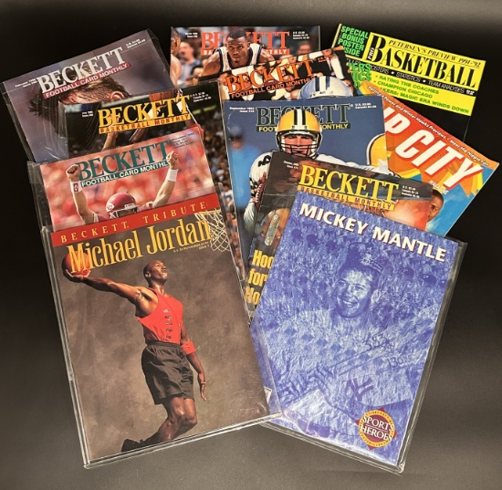 Vintage Beckets and Sports Magazines