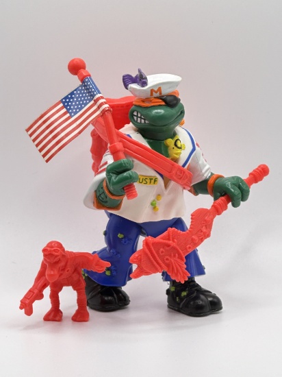 1991 TMNT/Teenage Mutant Ninja Turtles Midshipman Mike Action Figure