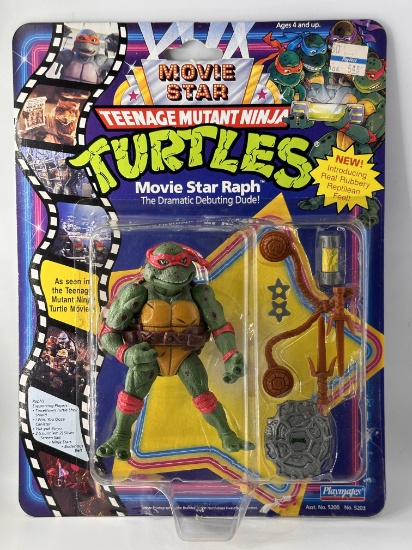1991 TMNT/Teenage Mutant Ninja Turtles Playmates Movie Star Raph Action Figure