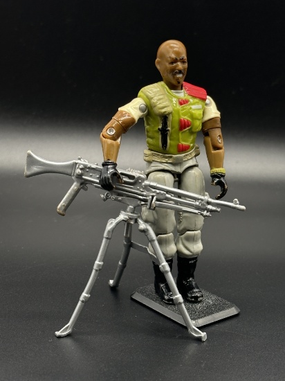 1986 G.I. Joe A Real American Hero Roadblock (Heavy Machine Gunner v2)