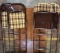 Vintage MECO Folding Chairs (4) and Brown Square Folding Table