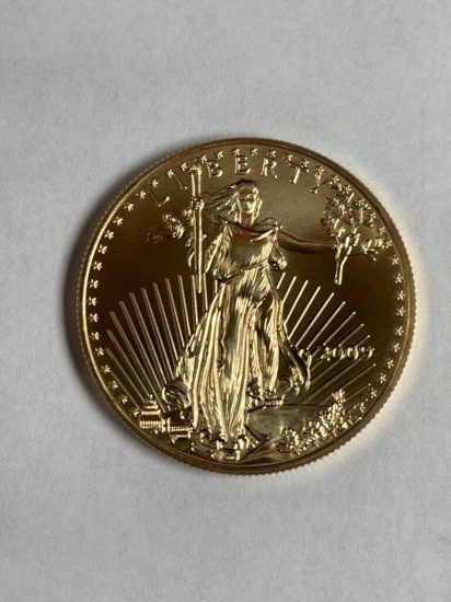 2009 Us $50 Gold Eagle Coin **st. Gaudens Type**