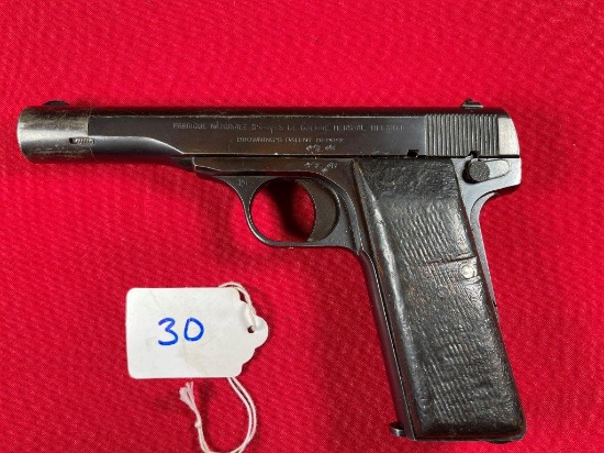 FN (Browning)   1922   Serial# A11621   Pistol   7.65 cal