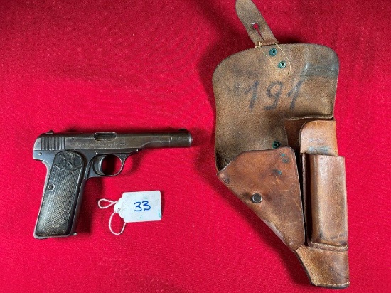 FN (Browning)   1922   Serial# 535   Pistol   9mm Short