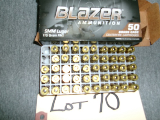 Blazer 9 MM Shells Brass Case