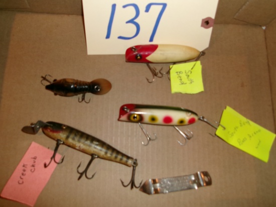 Southbend Brass Oreno (Wood), Creek Chub Lures