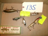 Creek Chub Injurned Minnows, L&W Creek Chub Jointed Pike Lures