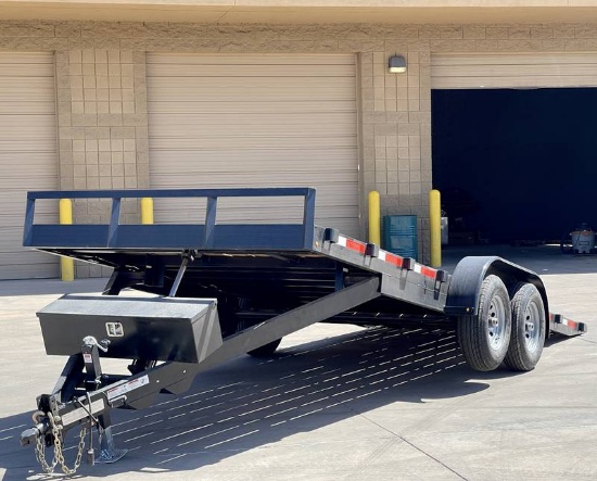 2022 Tribe Electric Tilt Bed Tandem Axle Car Hauler Trailer