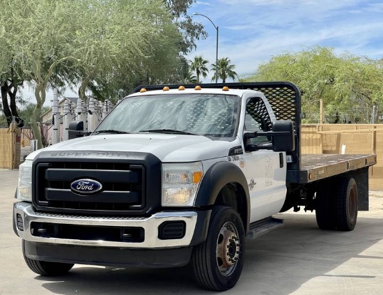 2012 Ford F-550 Super Duty 2 Door Flat Bed Pickup Truck