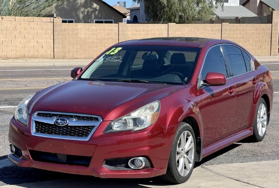 2013 Subaru Legacy 2.5i Limited 4 Door Sedan Vin# 4S3BMBK62D3019762 **Current Emissions** -With Rese