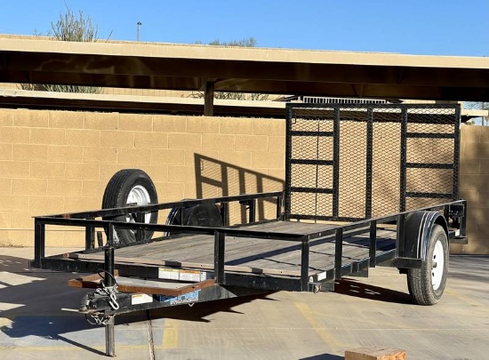 2019 Top Hat Industries 14ft Single Axle Trailer with Ramp Gate